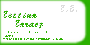 bettina baracz business card